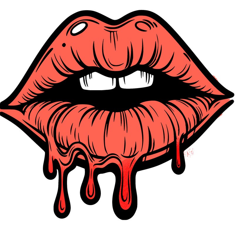 lips that look realistic and drip
