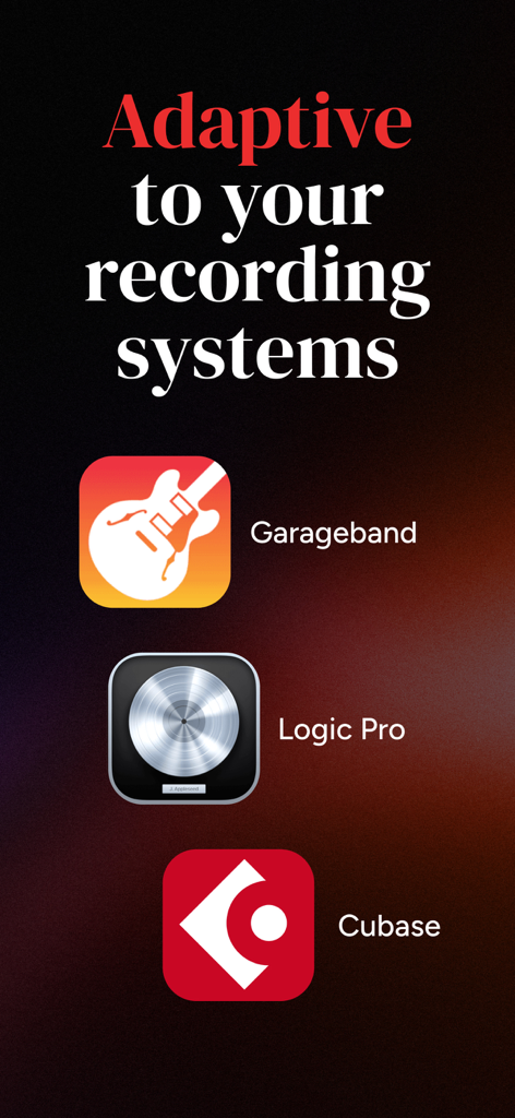 Guitar Amps, Effects, Pedals - Deplike guitar amp app adaptive to recording systems like GarageBand Logic Pro and Cubase