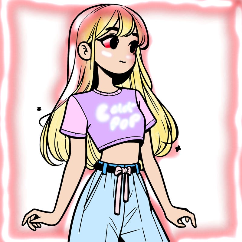 girl in a cute crop top