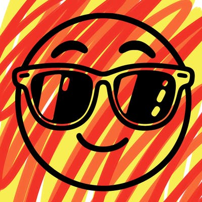 emoji with sunglasses