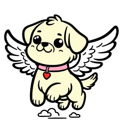 dog with wings