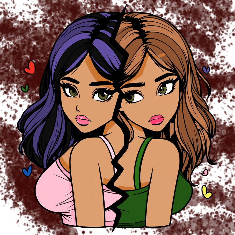 realistic girl split