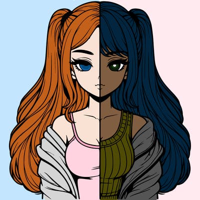 realistic girl split