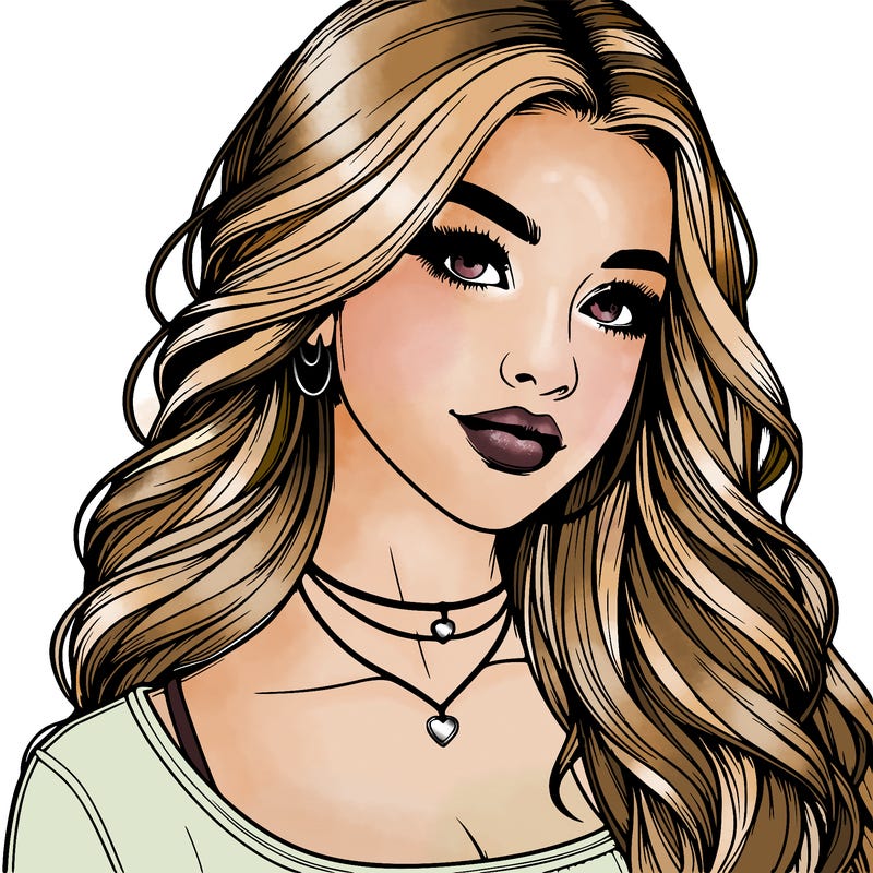 detailed realistic girl