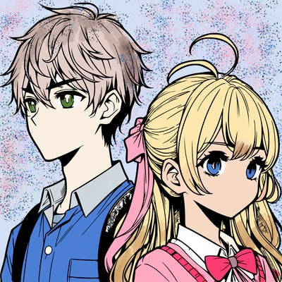 manga boy and girl