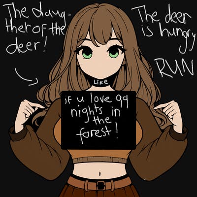 girl holding a blank sign in a long sleeve crop top