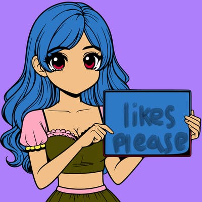 realistic pretty girl holding blank sign