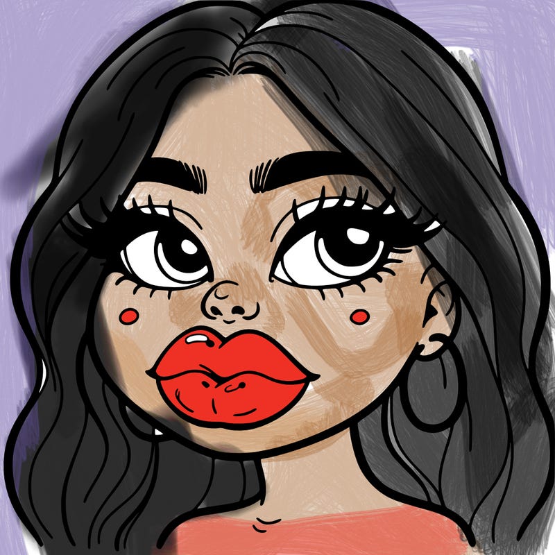 girl with big lips
