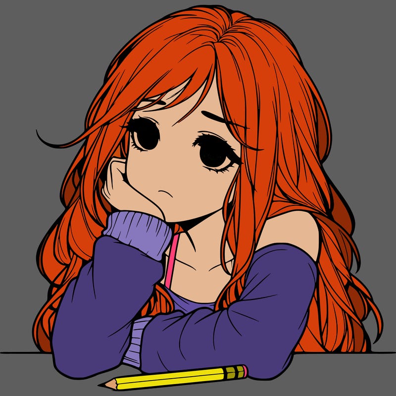 a lonely girl realistic