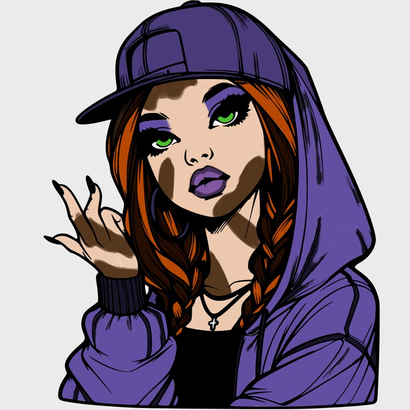 realistic hip hop girl