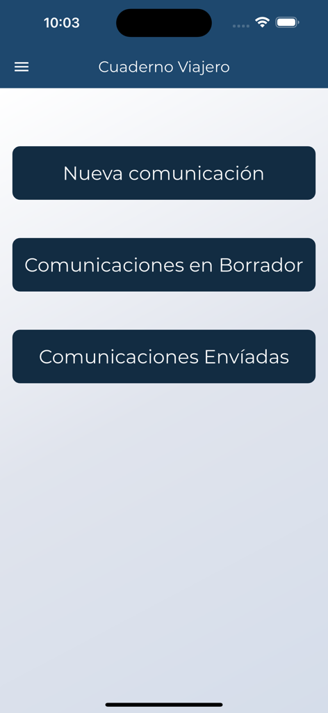 Guri Docentes - Interface of the Guri Docentes app showing communication options for teachers including new message draft and sent messages