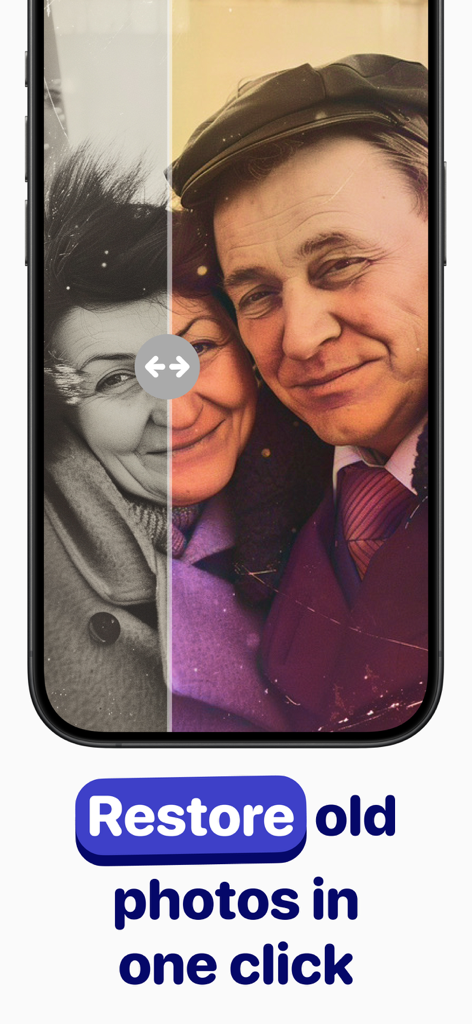 Colorize Black & White Photo - Before and after comparison of a black and white photo colorized using AI