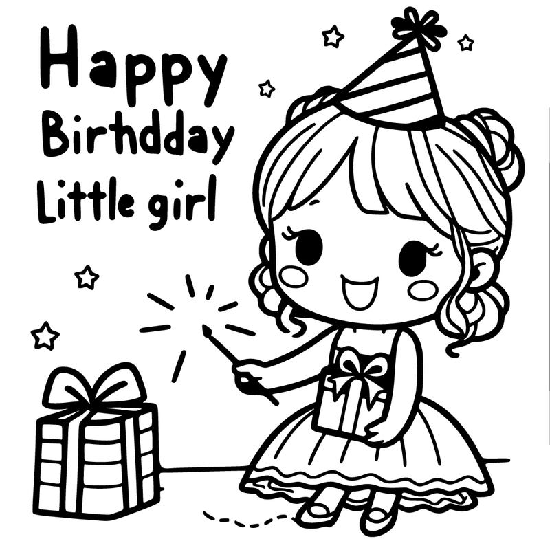 happy birthday little girl