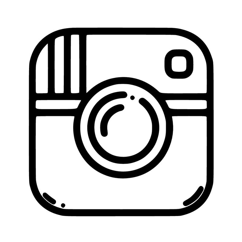 the minimalist version of instagram icon
