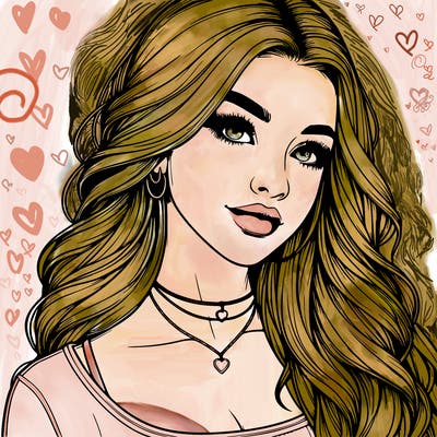 detailed realistic girl