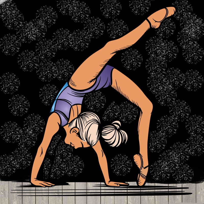 girl doing gymnastics