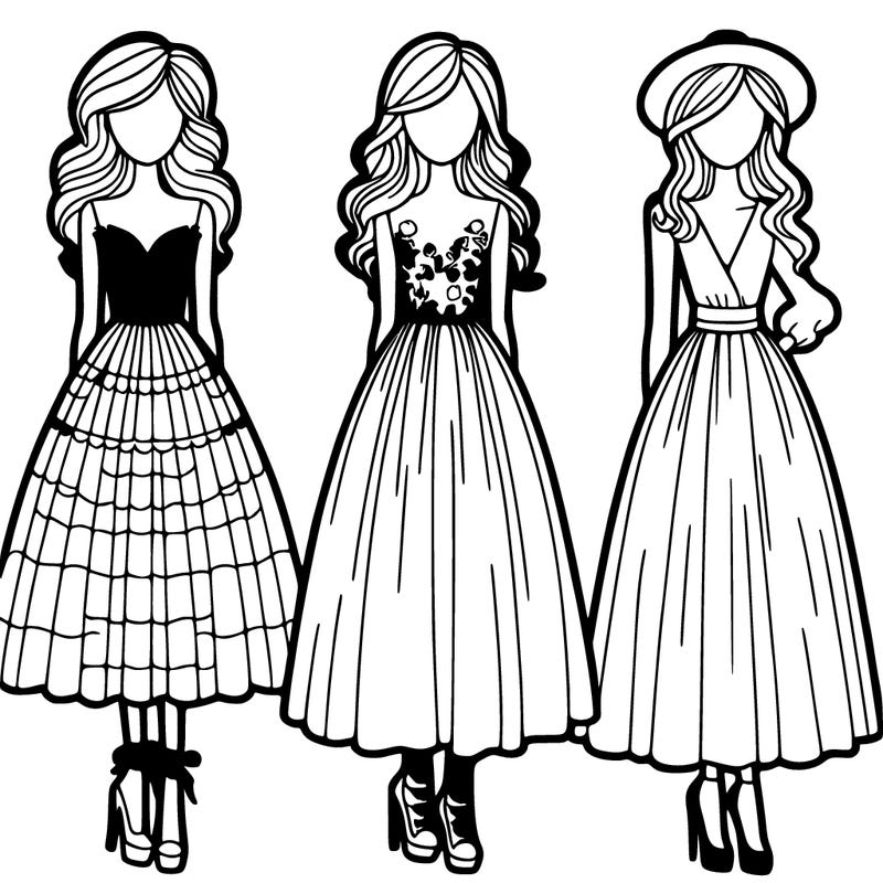 fashion dresses models