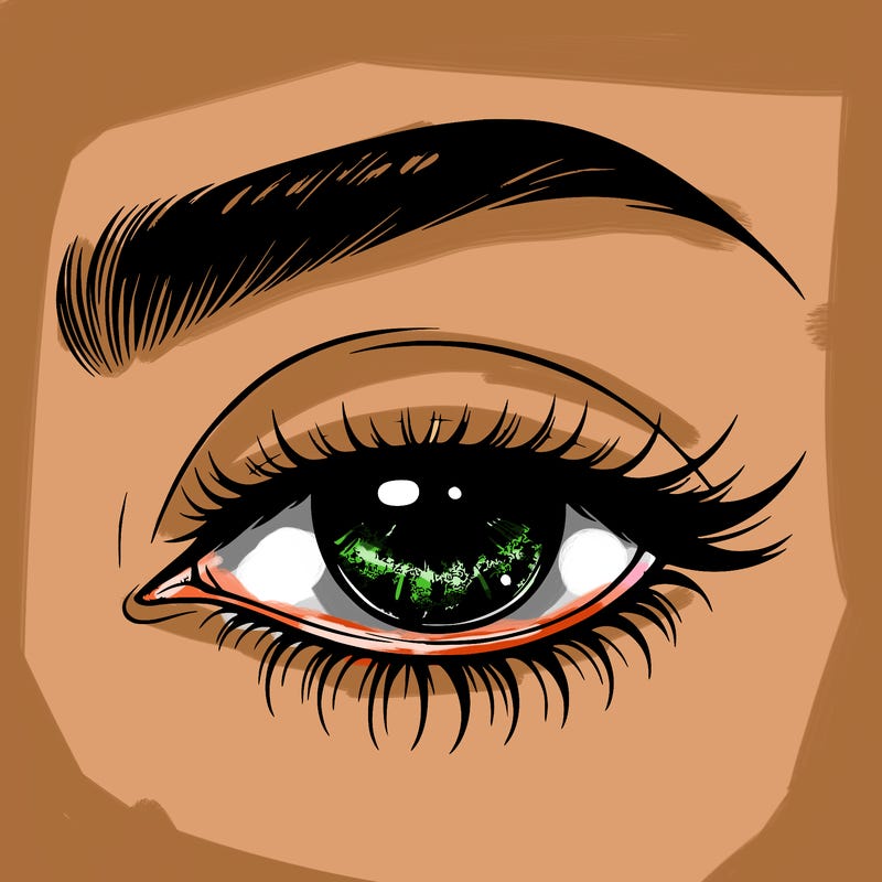 eye closed realistic