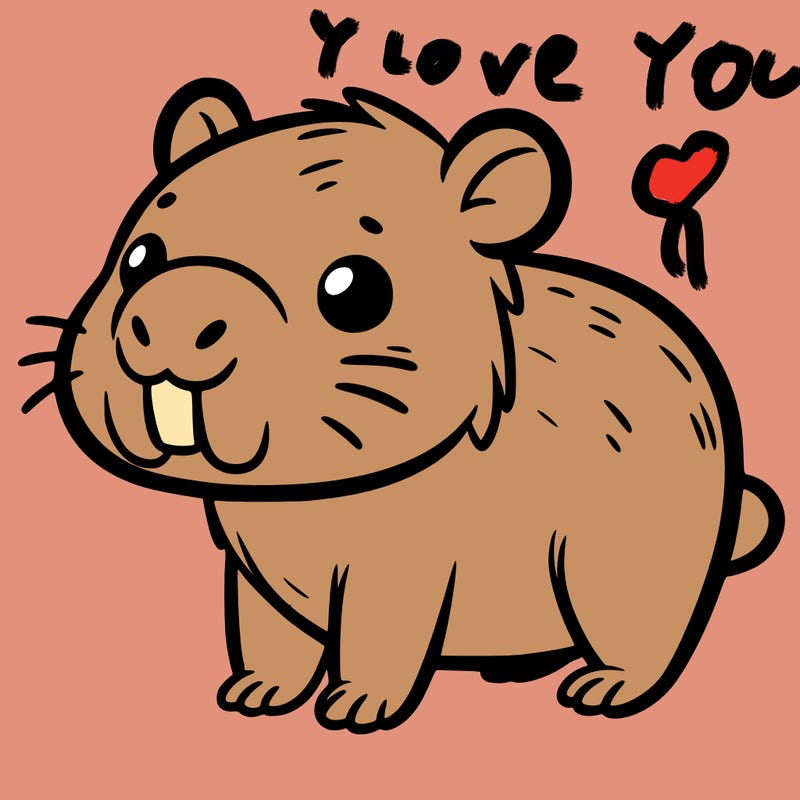 cute capybara