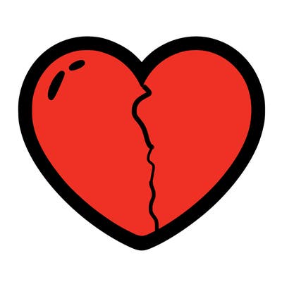 a blank heart