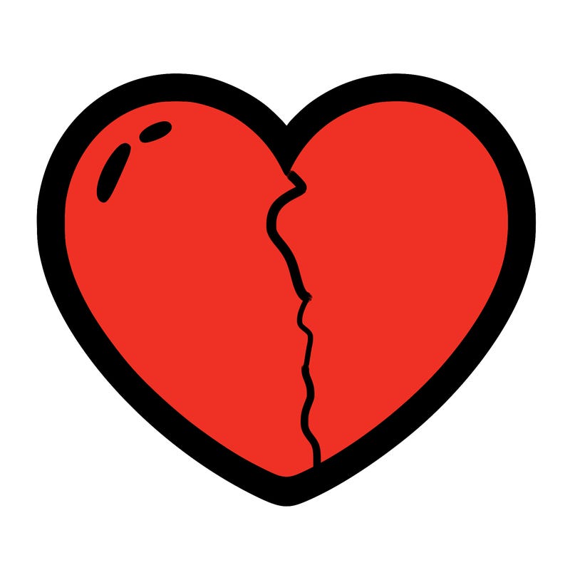 a blank heart