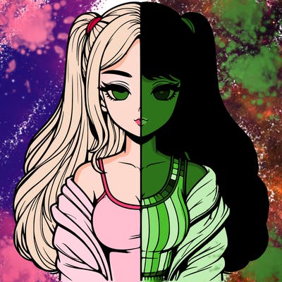 realistic girl split