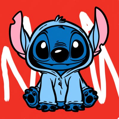 stitch in a dog costume