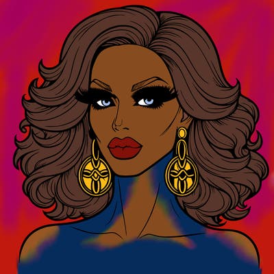 realistic drag queen