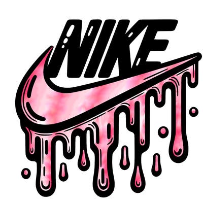 dripping nike logo