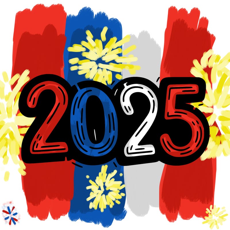 one line scrawled numbers sketch design “2025”