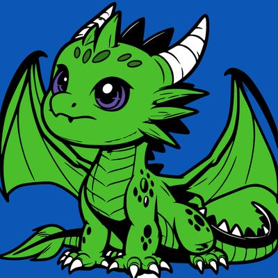 fierce baby night dragon