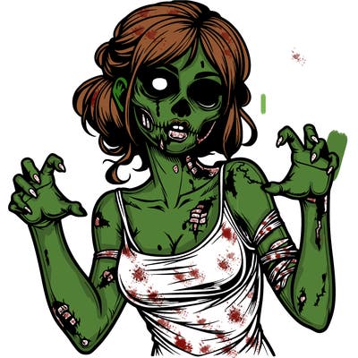 realistic zombie girl