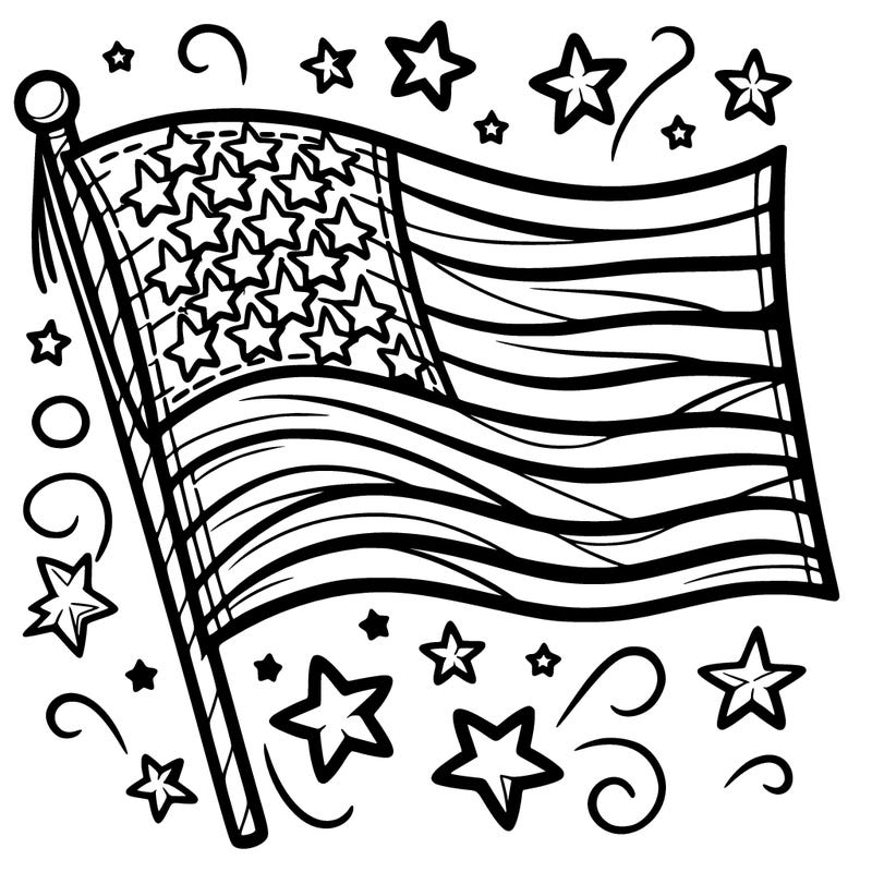 fourth of july flag