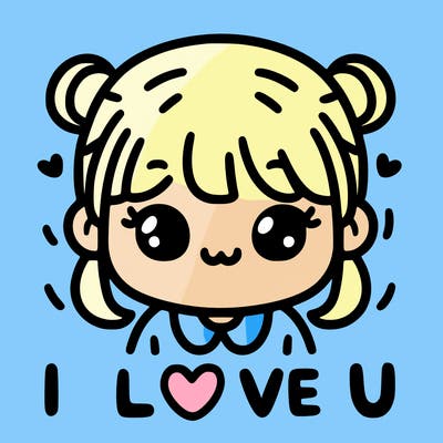 girl saying i love u