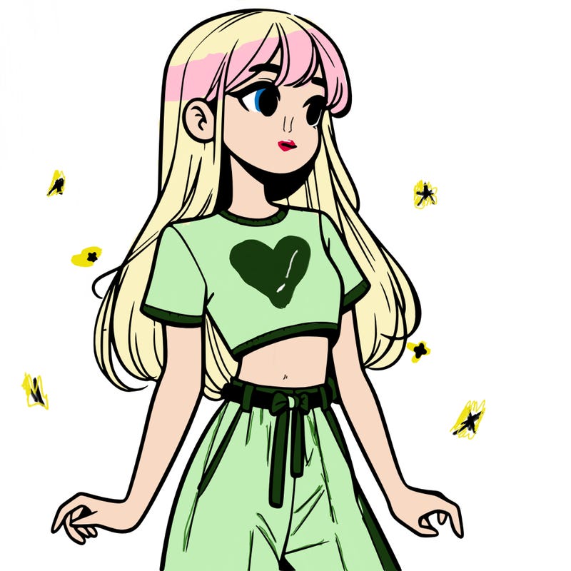 girl in a cute crop top