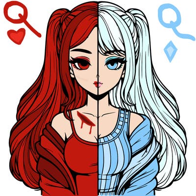 realistic girl split