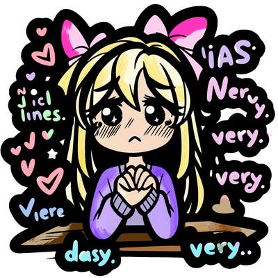 very very, very very hard girl drawing