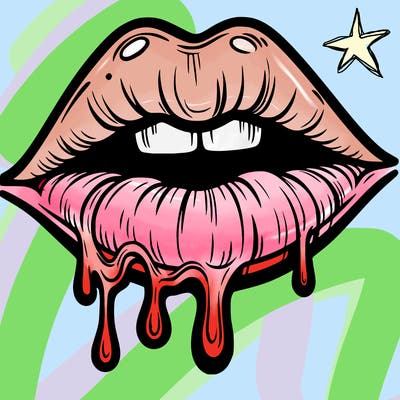 lips that look realistic and drip