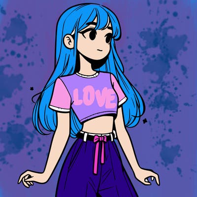 girl in a cute crop top