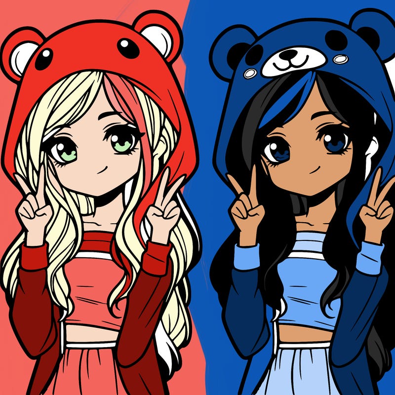 teen girl in animal costume