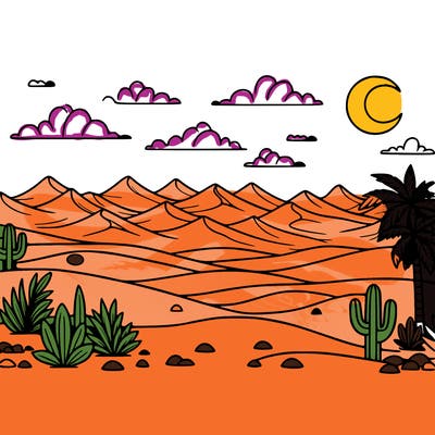 sahara desert landscape