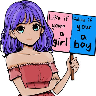 realistic pretty girl holding blank sign