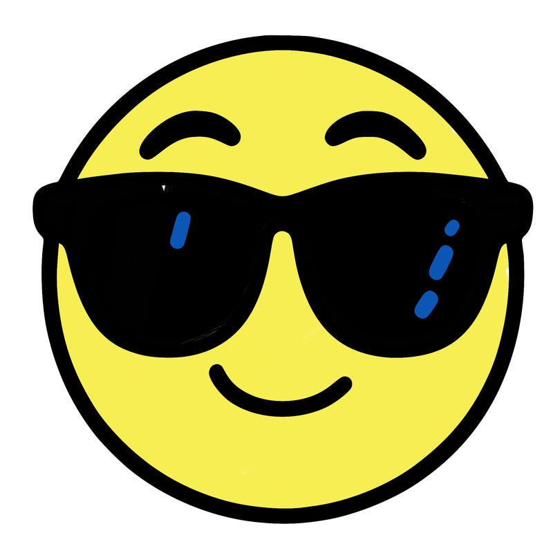 emoji with sunglasses