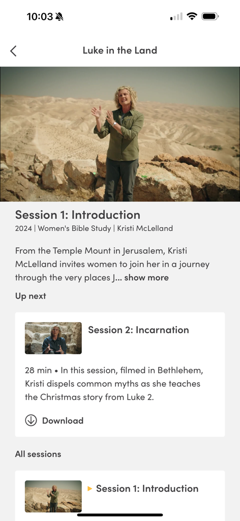Lifeway On Demand - A Bible study video session by Kristi McLelland on the Lifeway On Demand mobile app