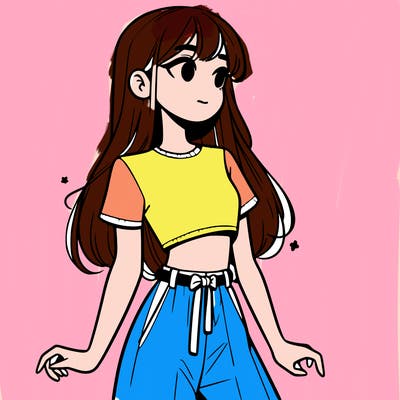 girl in a cute crop top