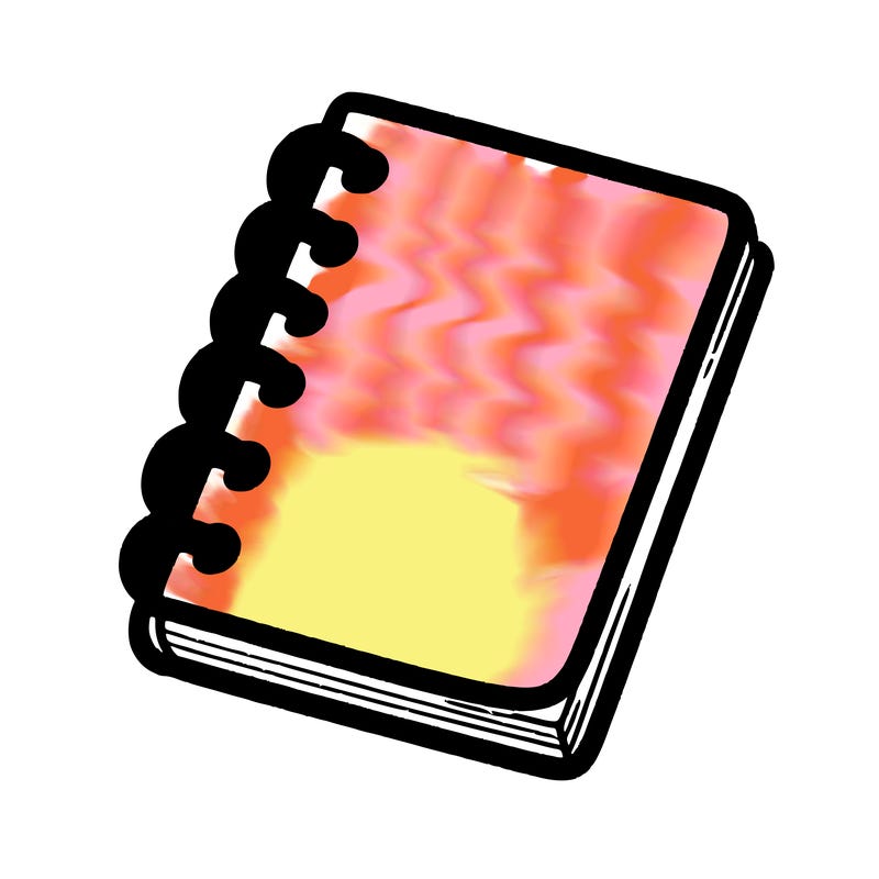 blank note book