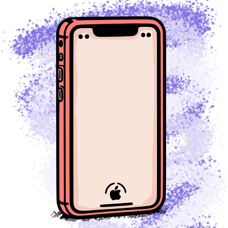 simple blank iphone