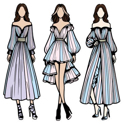 fashion models dresses