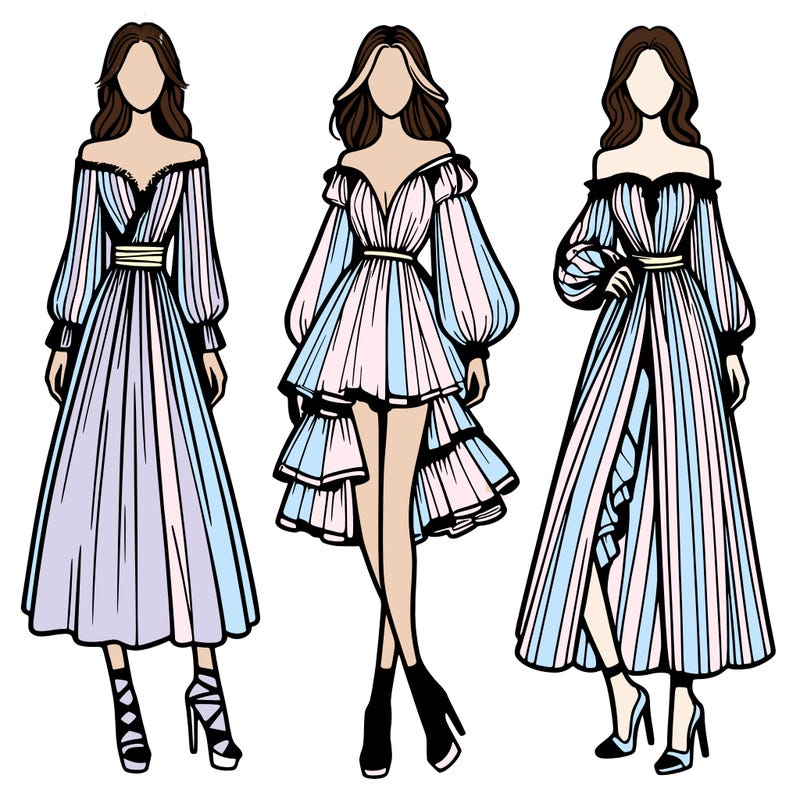 fashion models dresses