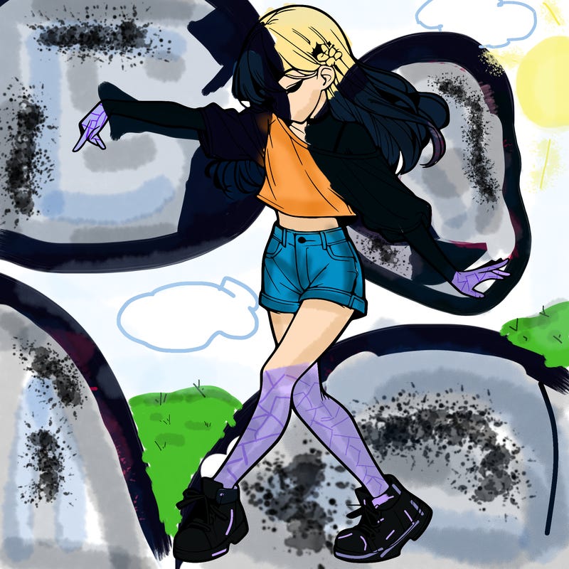 realistic girl danceing